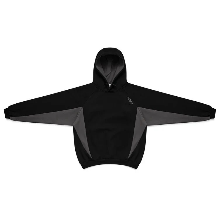 Unbranded Shorts Embroidered Letter Sweat with Contrast Pocket Inserts — Black and gray/Sweatshirt