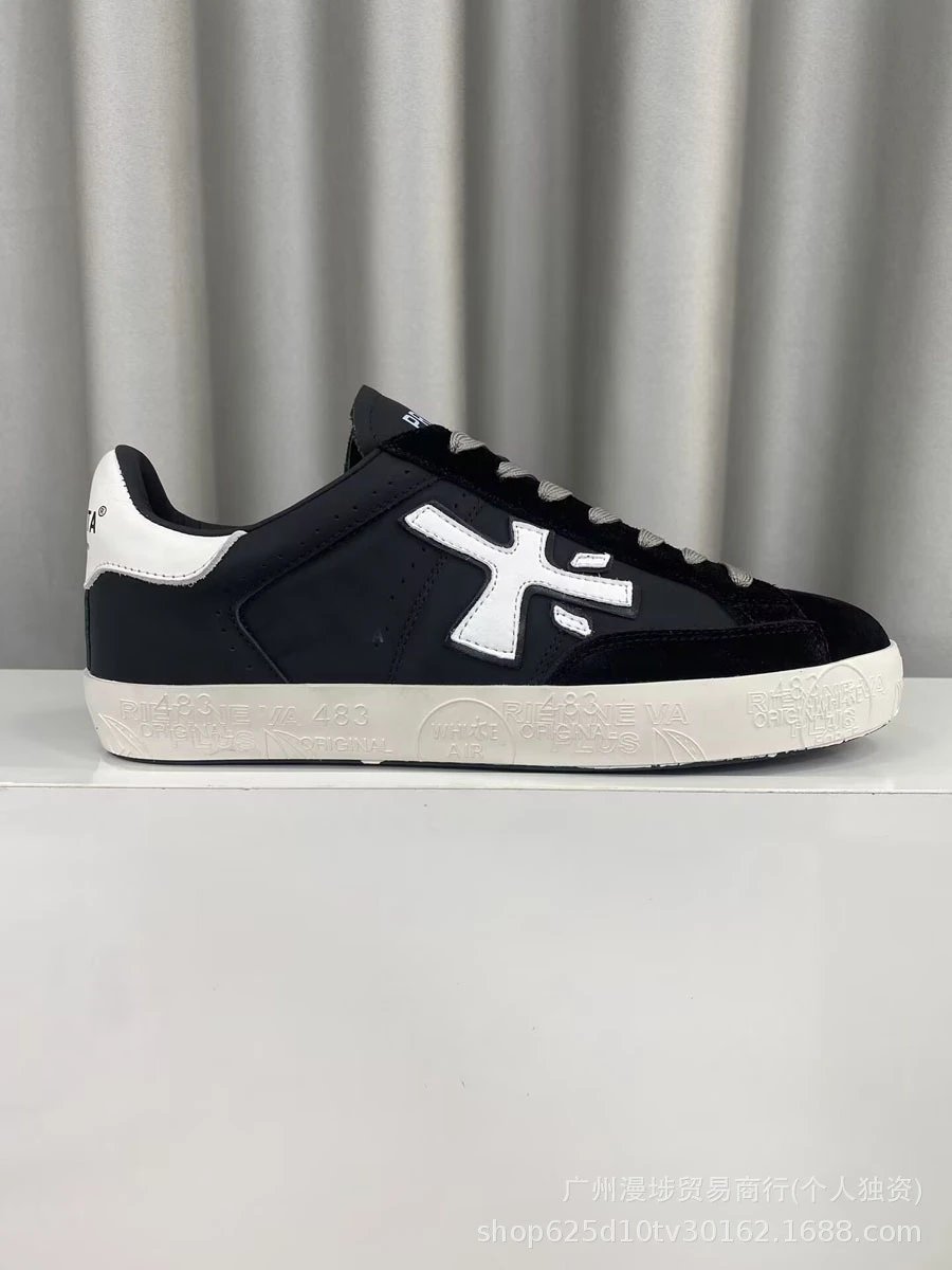 Premiata Sneakers Low-Top Lace-Up with Contrast Logo Appliqué — Figure 7