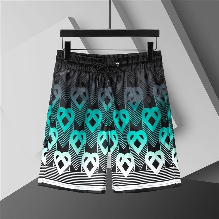 Dior Swimwear Elastic Drawstring Logo-Print Swim Shorts — 3826 lake blue