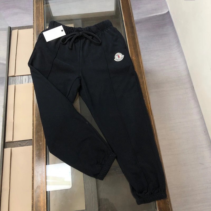 Moncler Trousers Drawstring jogger sweatpants with logo patch image 3