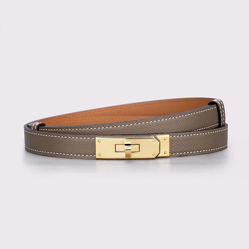 Unbranded Belts Slim textured belt with turn-lock buckle image 2