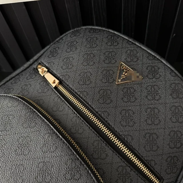 GUESS Backpacks Monogram backpack with detachable round pouch product detail image 7