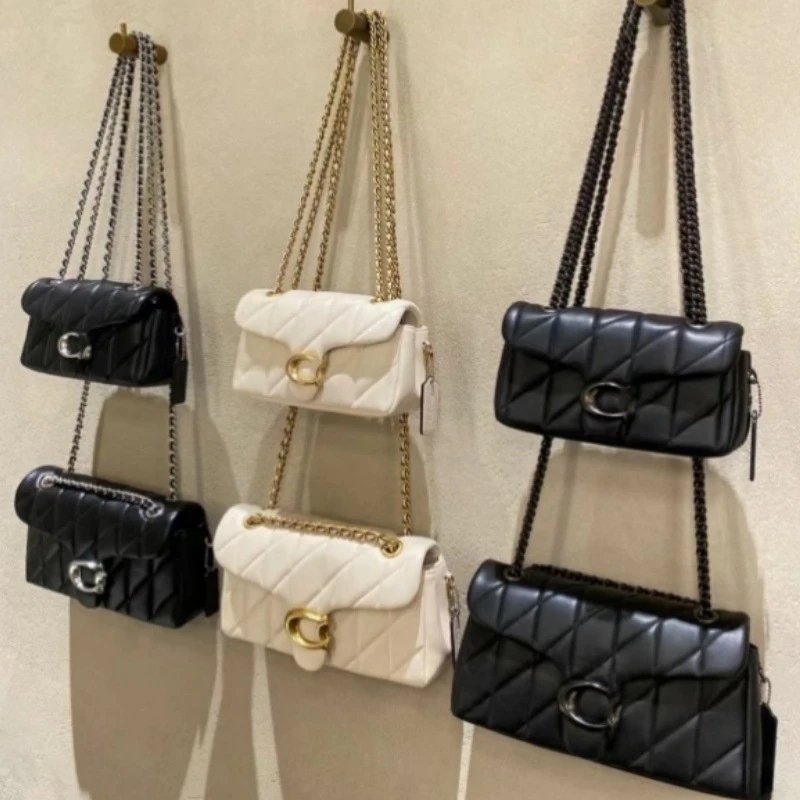 Coach Shoulder Bags Quilted chain-strap flap bag with C turn-lock image 2