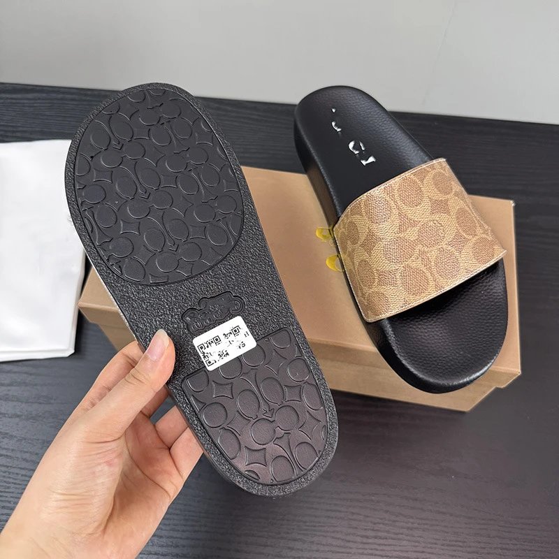 Coach Slippers Monogram Print Slide image 4