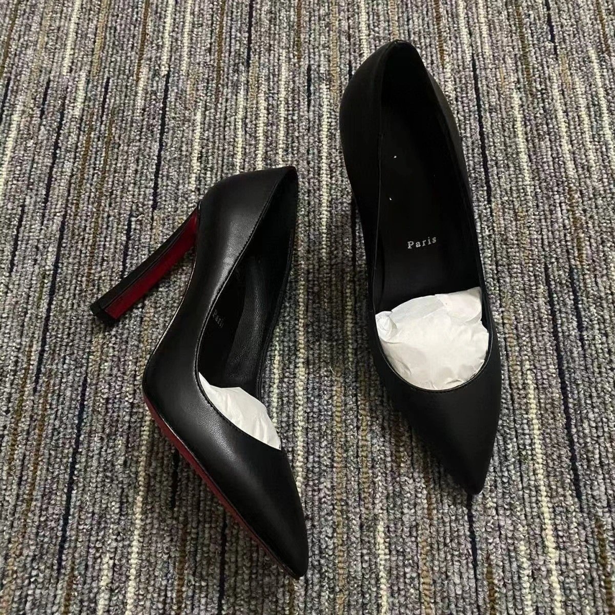Unbranded High Heels Pointed-Toe Rhinestone Mesh Stiletto Pumps image 2