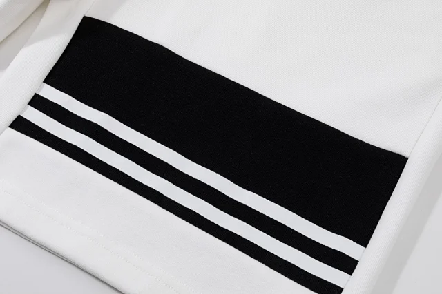 Prada Shorts Elastic Drawstring with Contrast Striped Leg Panel product detail image 15