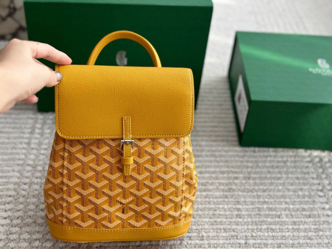 Goyard Backpacks Alpin Mini Backpack — Yellow