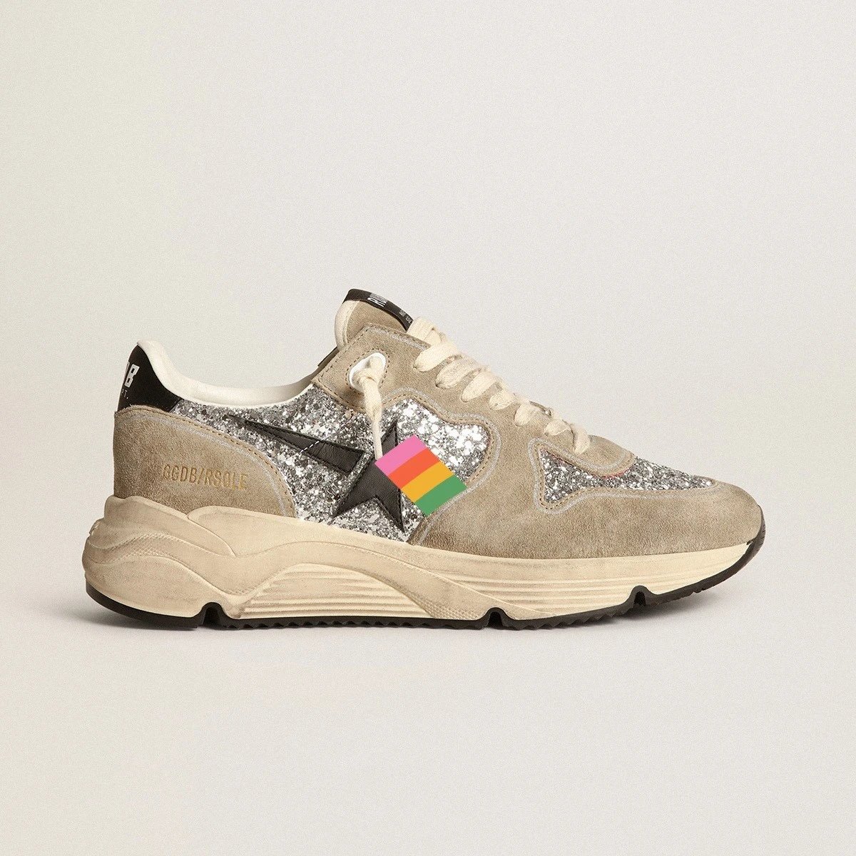 Unbranded Sneakers Distressed star-appliqué chunky — 6