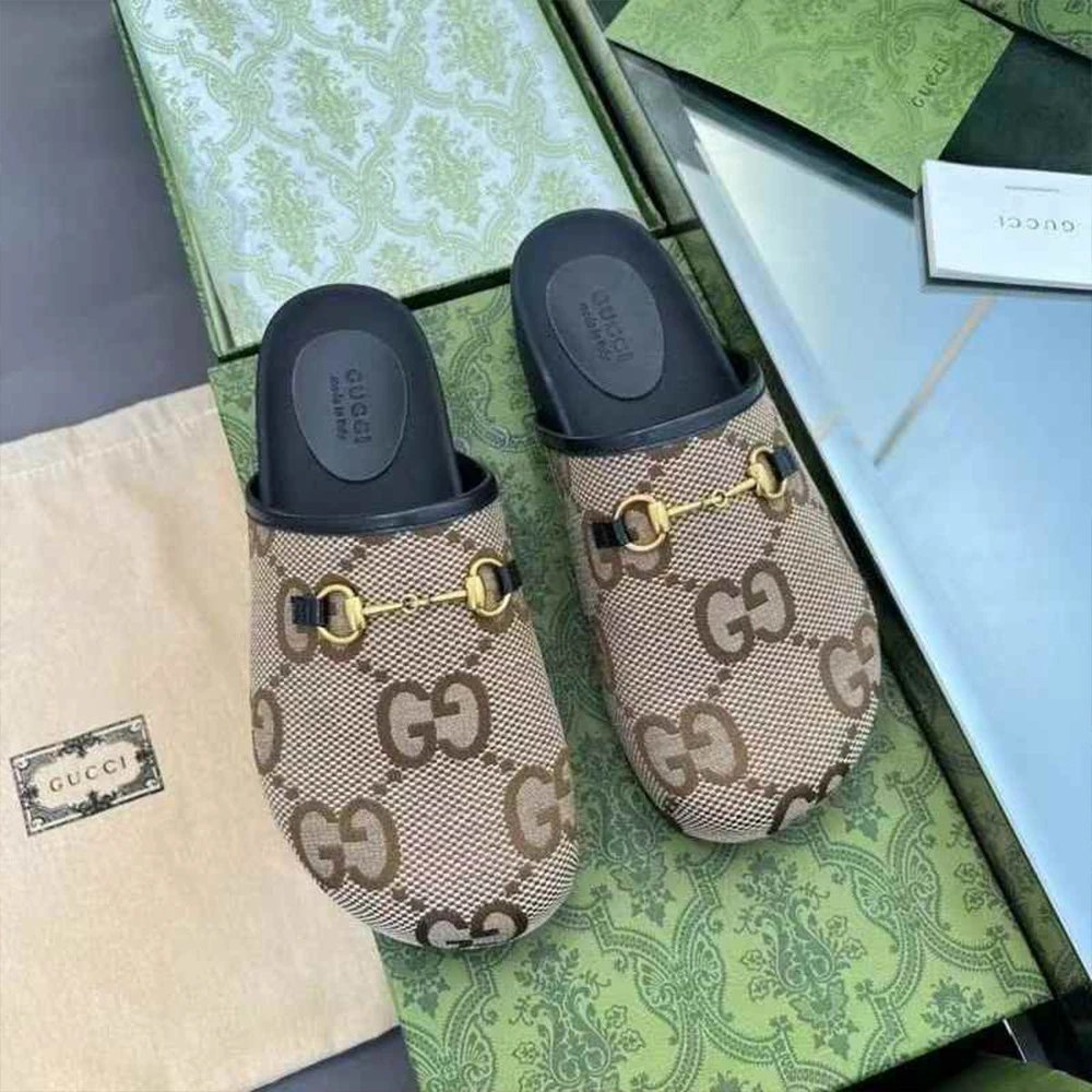Gucci Slippers GG Monogram Horsebit Mules image 3