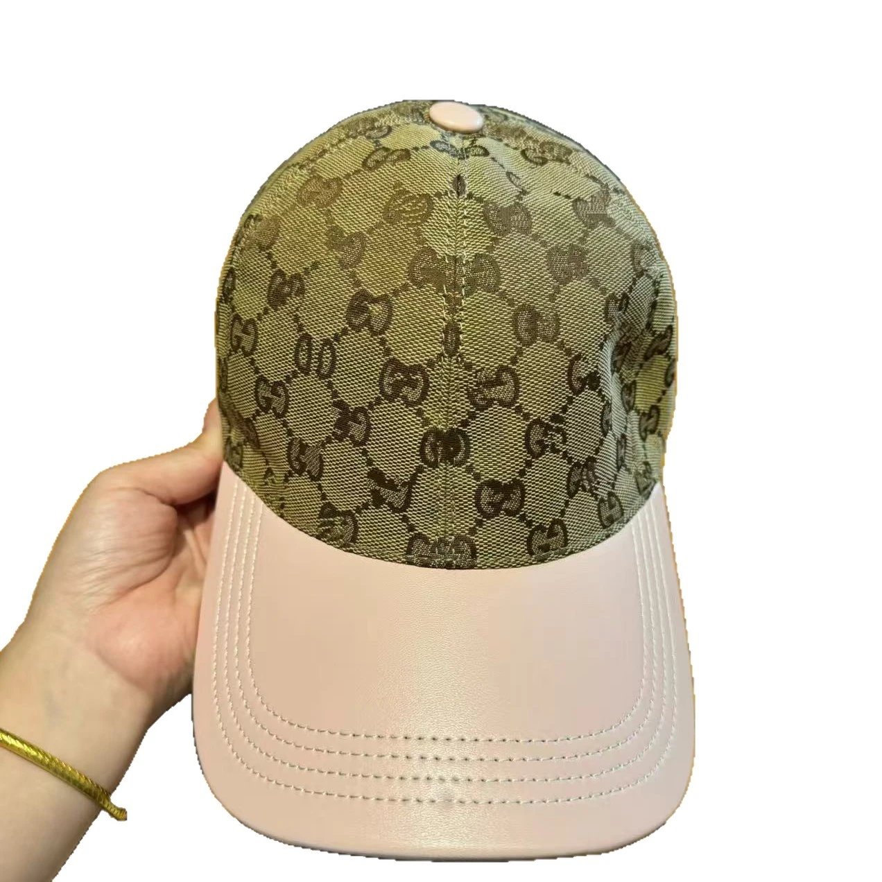 Gucci Hats GG Monogram Baseball Cap with Contrast Curved Brim image 5