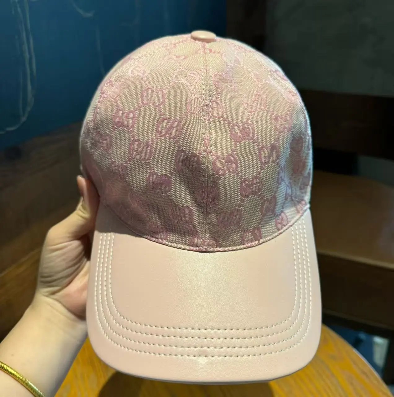 Gucci Hats GG Monogram Baseball Cap with Contrast Curved Brim product image