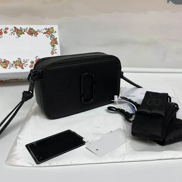 Marc Jacobs Crossbody Bags Snapshot camera bag with double-J hardware and wide logo strap product detail image 4