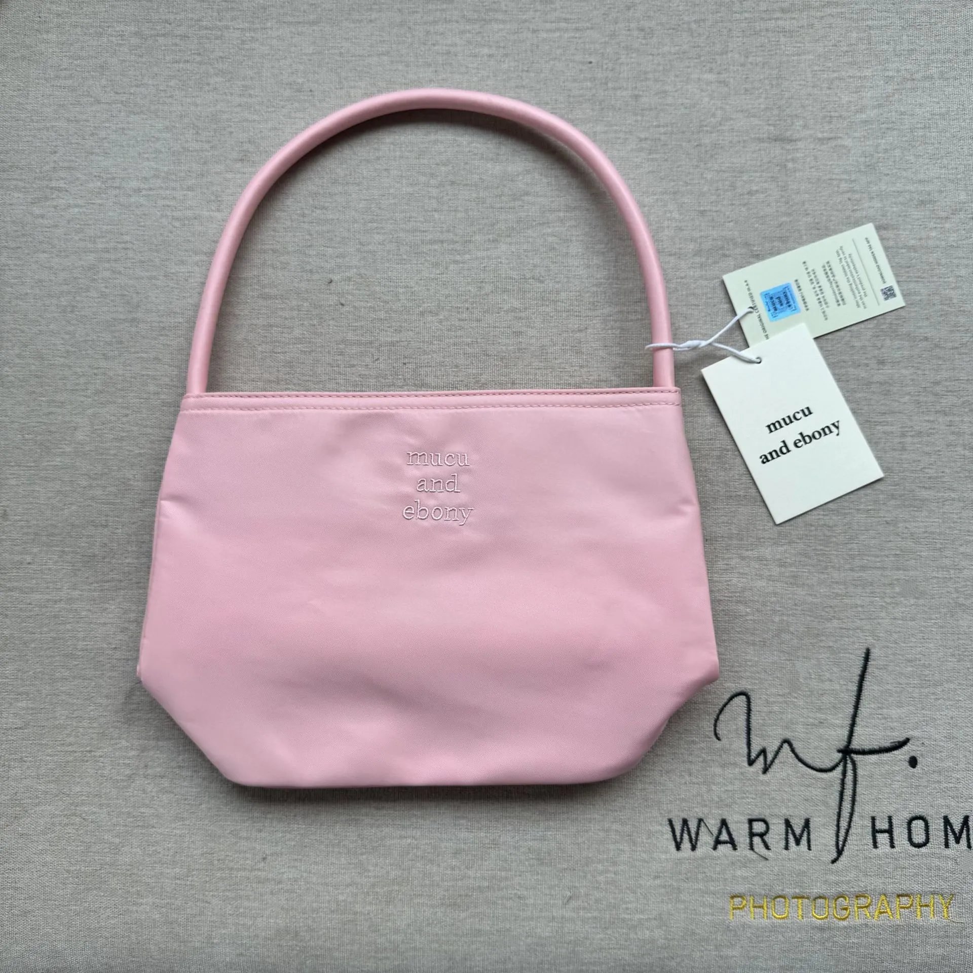Mucu and Ebony Shoulder Bags Small top-handle bag — Light pink