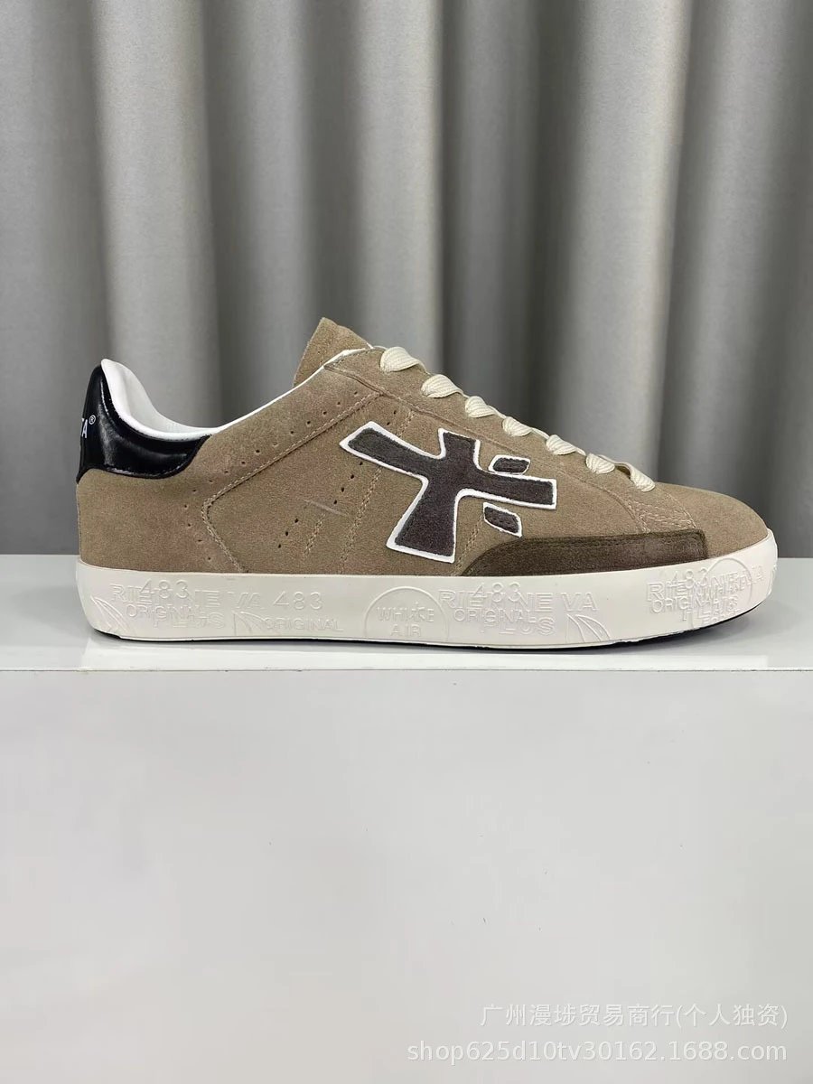 Premiata Sneakers Low-Top Lace-Up with Contrast Logo Appliqué — Figure 8