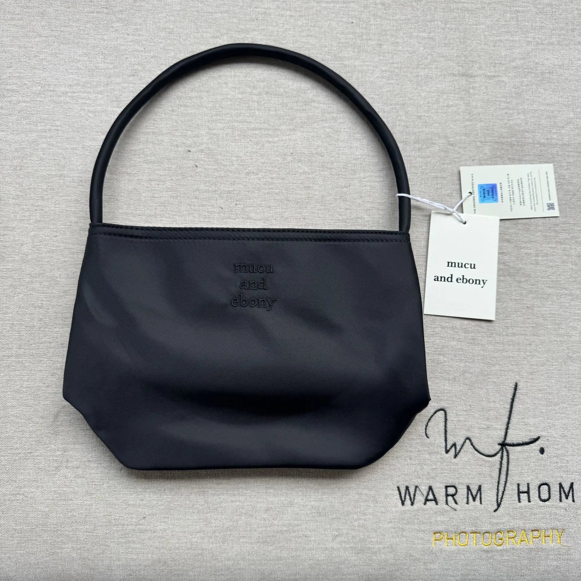 Mucu and Ebony Shoulder Bags Small top-handle bag — Black