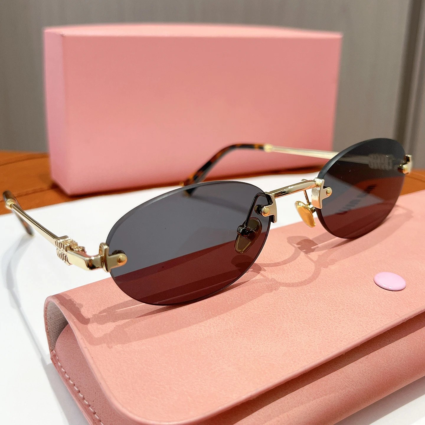 Unbranded Eyewear EF63008 Rimless Oval Glasses image 3