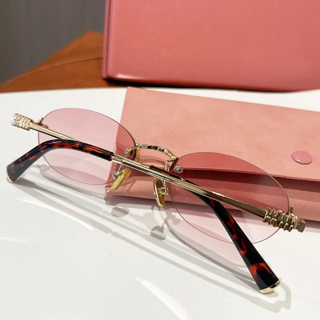 Unbranded Eyewear EF63008 Rimless Oval Glasses product detail image 5