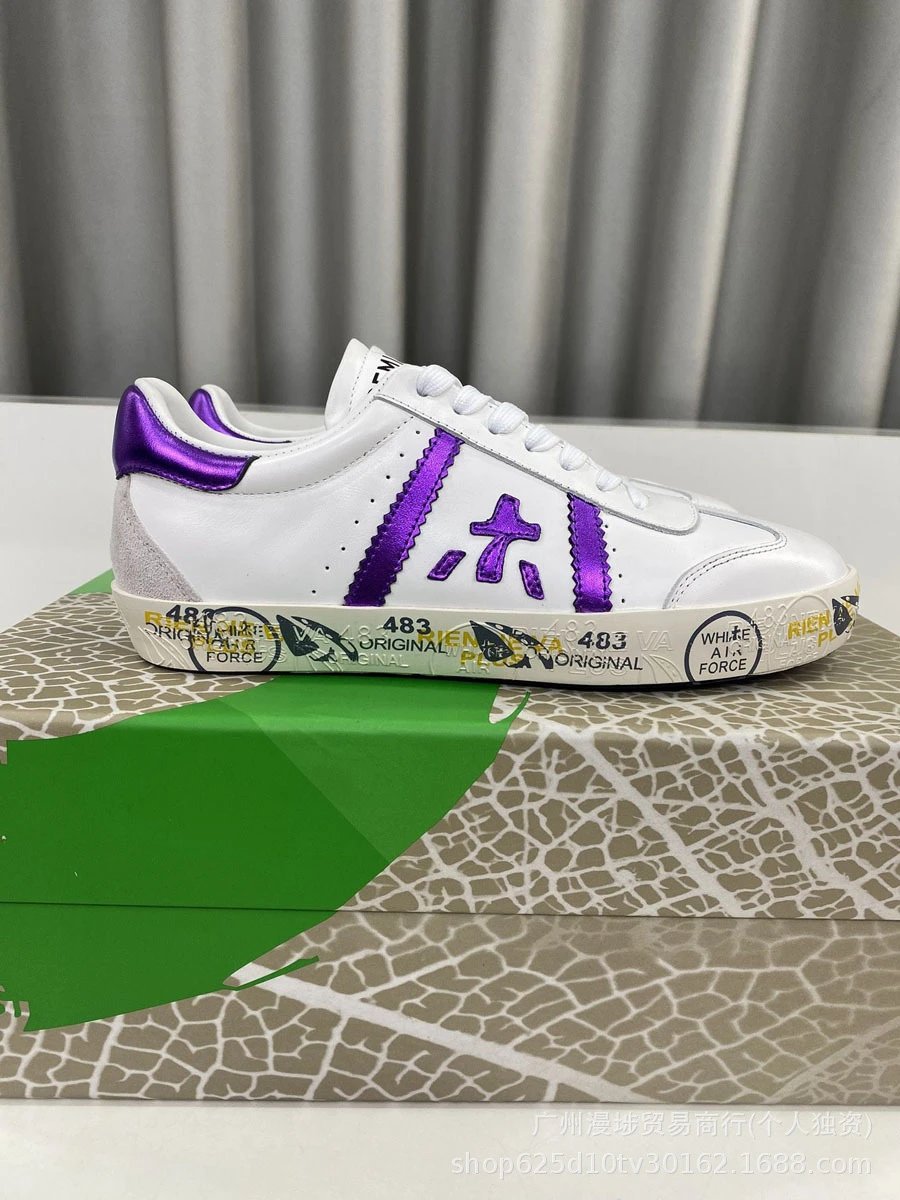 Premiata Sneakers Low-Top Lace-Up with Contrast Logo Appliqué — Figure 5