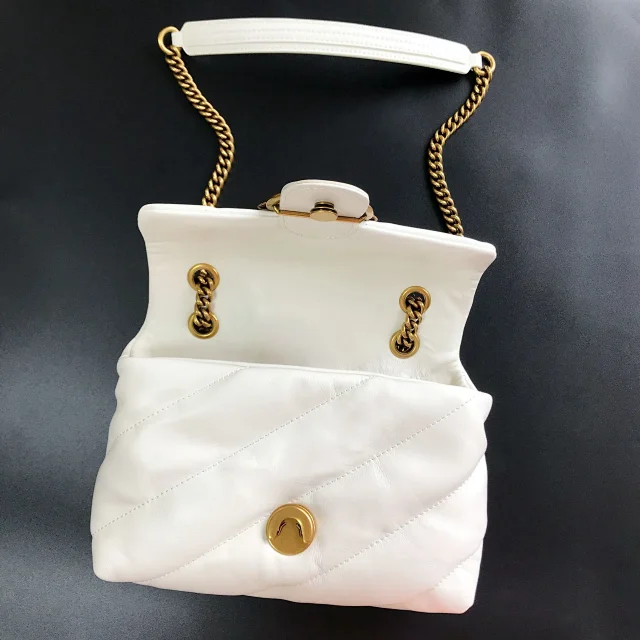 Pinko Crossbody Bags Padded quilted bag with double-bird clasp and chain strap product detail image 16