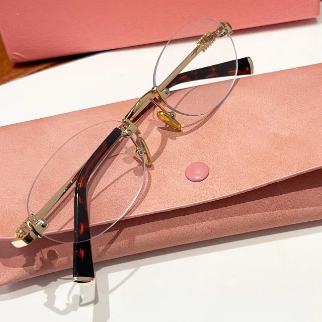 Unbranded Eyewear EF63008 Rimless Oval Glasses product detail image 23