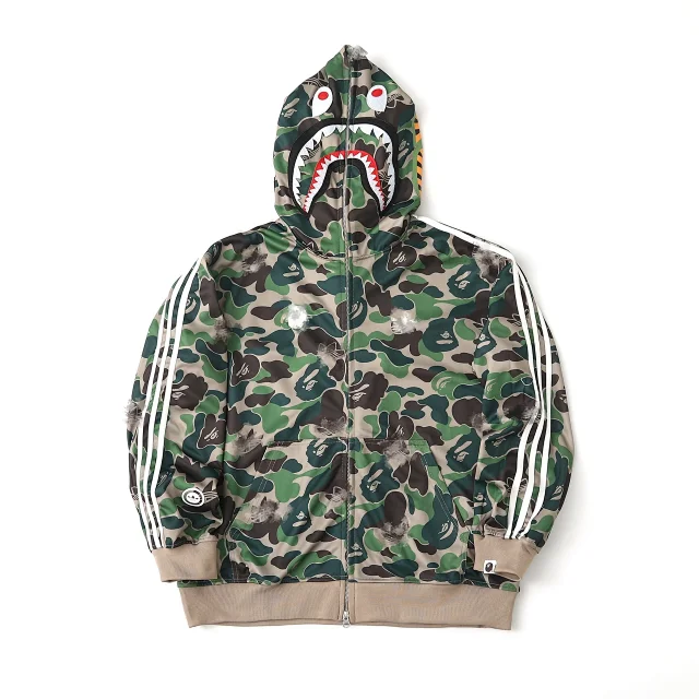 BAPE Jackets Camouflage Shark Full-Zip Hooded Jacket product detail image 7