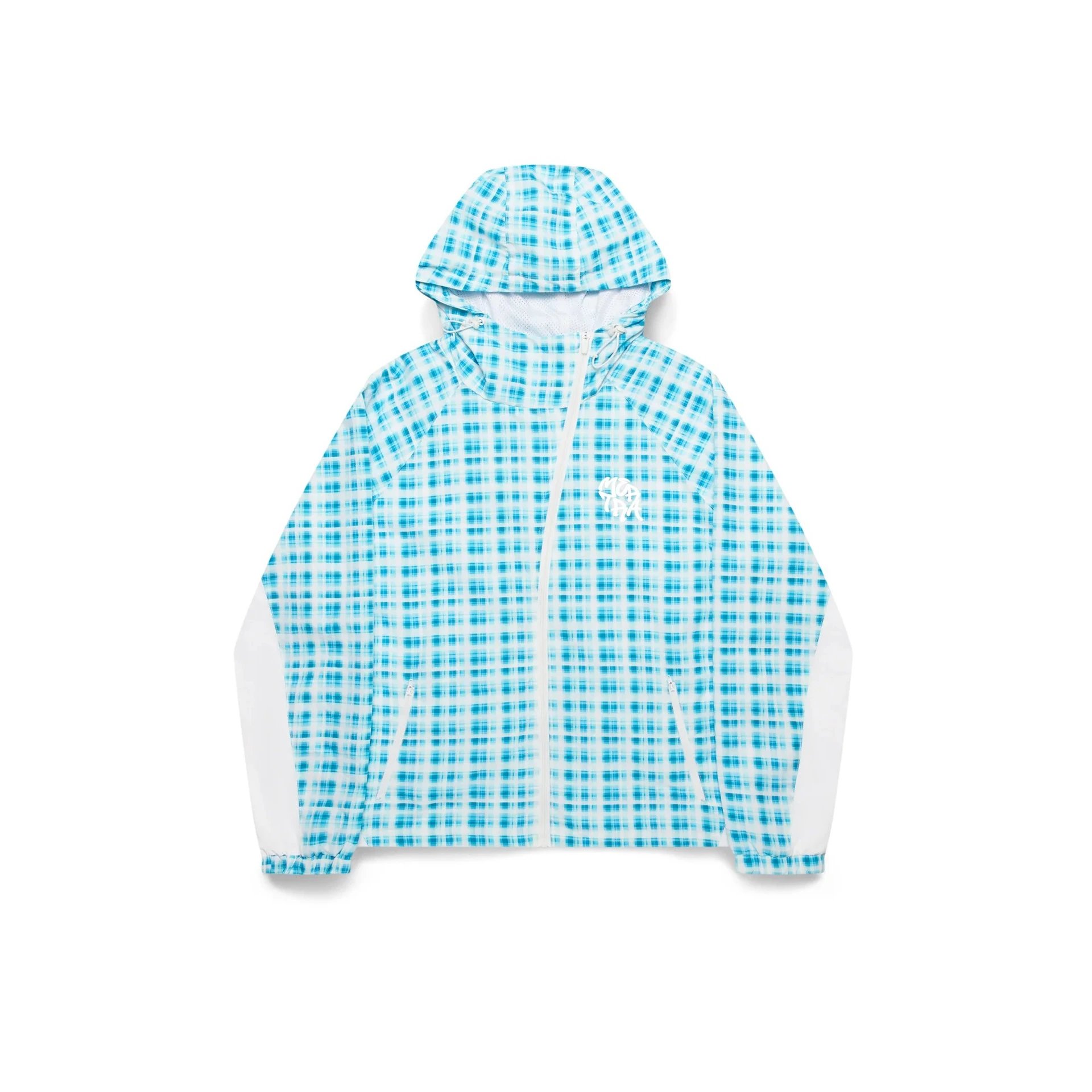 Unbranded Shorts Embroidered Letter Sweat with Contrast Pocket Inserts — 9180 checkered jacket/blue