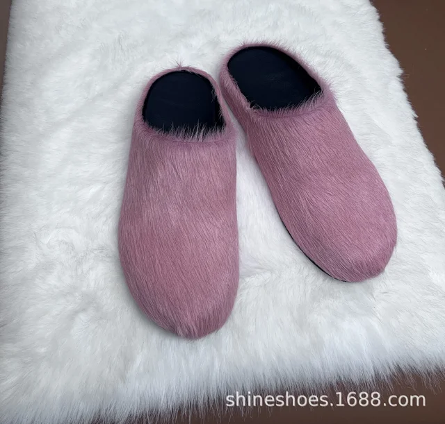 Unbranded Slippers Faux Fur Closed-Toe Mule product detail image 6