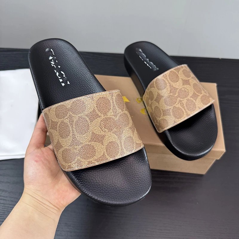 Coach Slippers Monogram Print Slide image 2