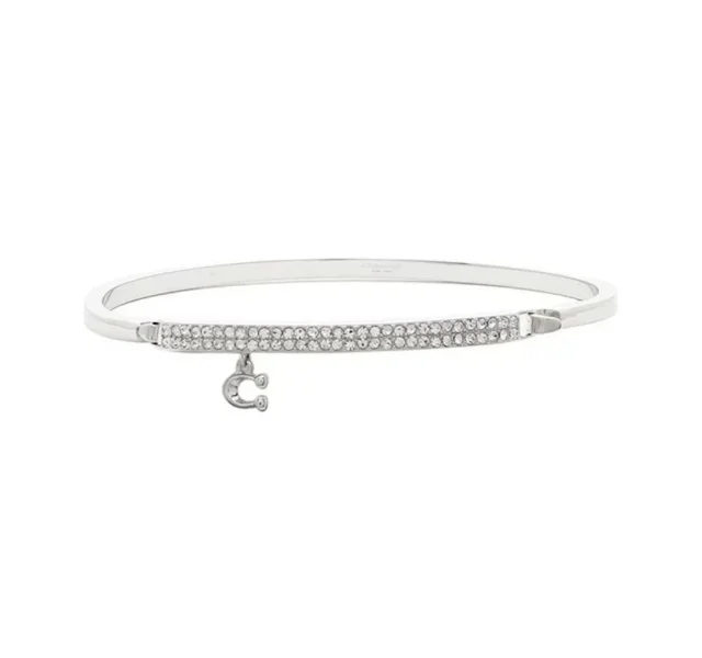 Coach Jewelry Signature C Hinge Bangle Bracelet product detail image 9