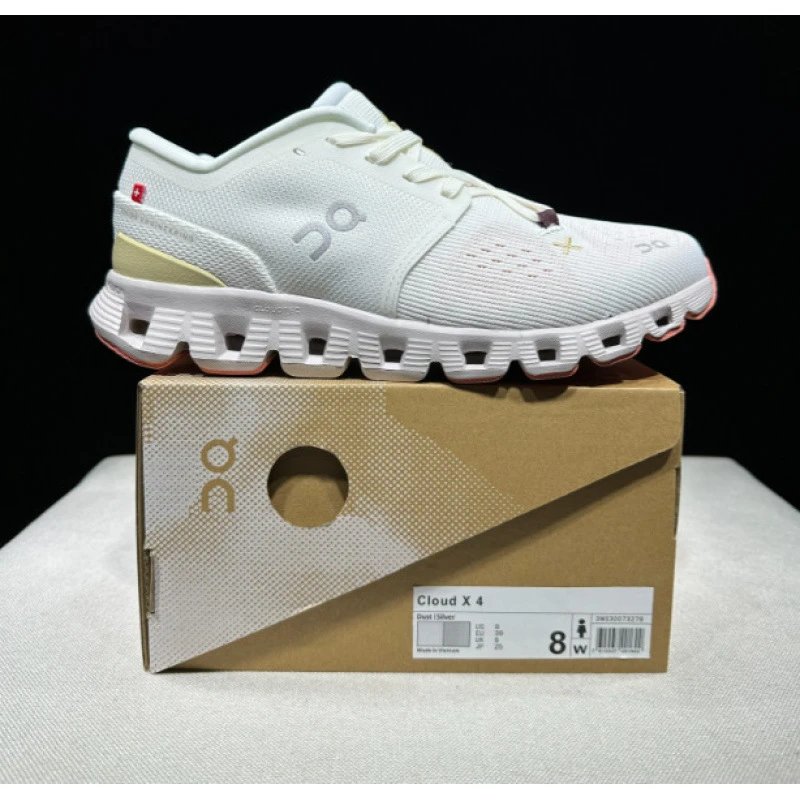 On Sneakers Cloud X 4 low-top running — Soft Sand/Ivory White 40-47