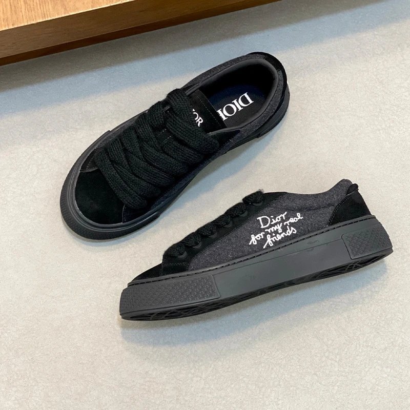 Dior Sneakers Low-Top Logo-Print — 11