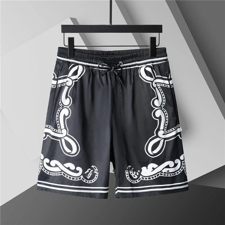 Dior Swimwear Elastic Drawstring Logo-Print Swim Shorts — 3787 black