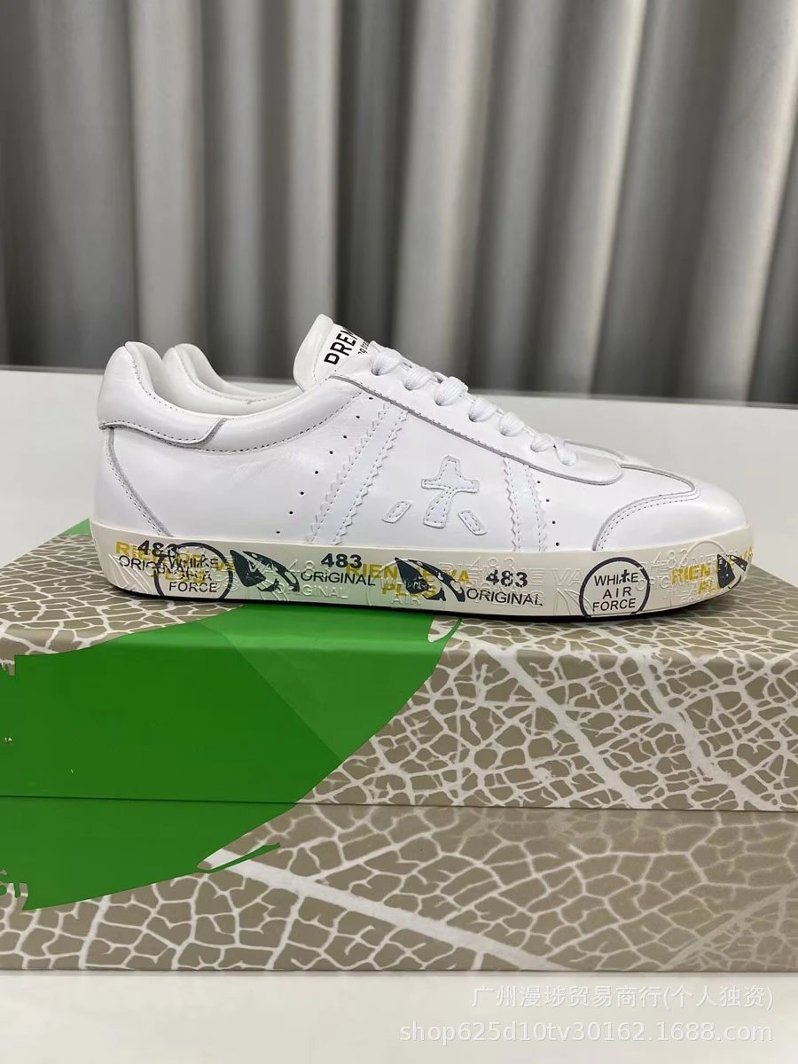 Premiata Sneakers Low-Top Lace-Up with Contrast Logo Appliqué — Figure 2