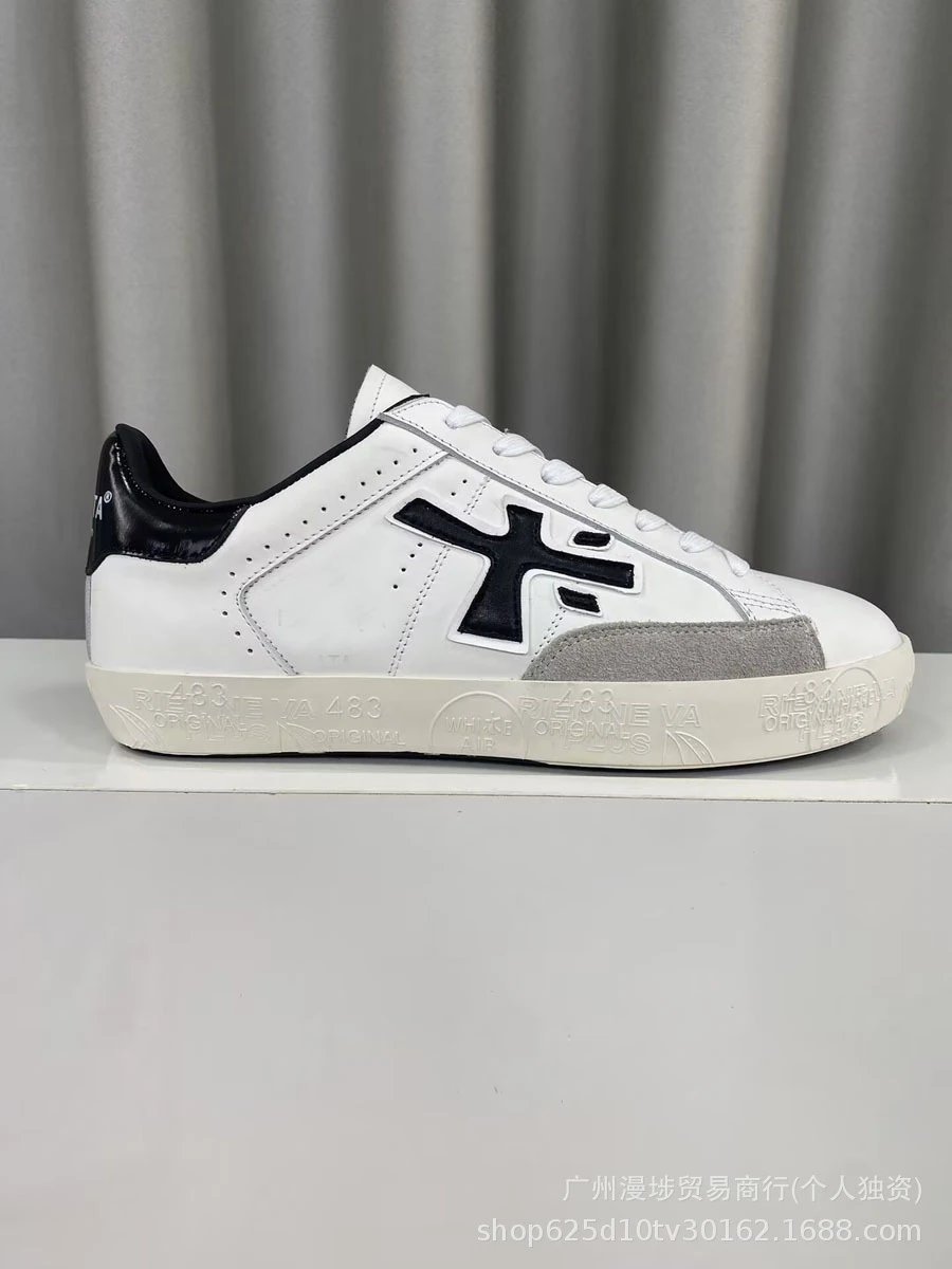 Premiata Sneakers Low-Top Lace-Up with Contrast Logo Appliqué — Figure 10