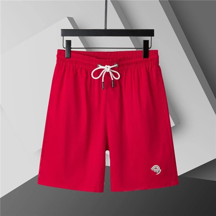 Dior Swimwear Elastic Drawstring Logo-Print Swim Shorts — 3818 red