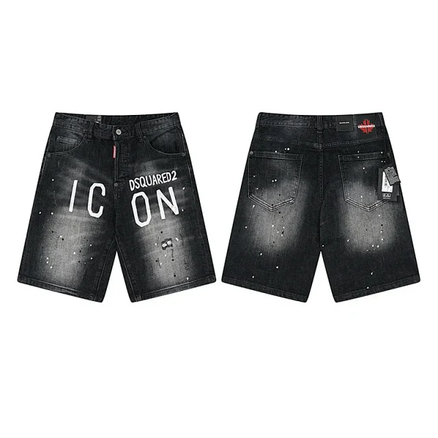 Dsquared2 Shorts Distressed washed denim product detail image 21