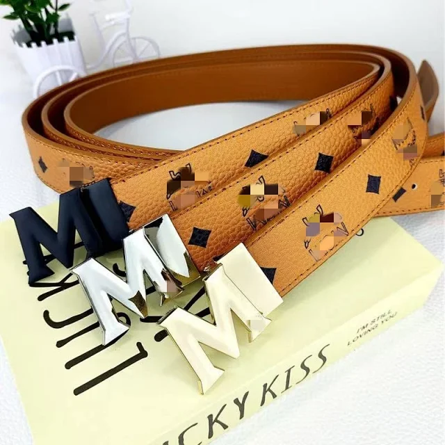 Unbranded Belts M Letter Buckle Patterned Belt product detail image 3
