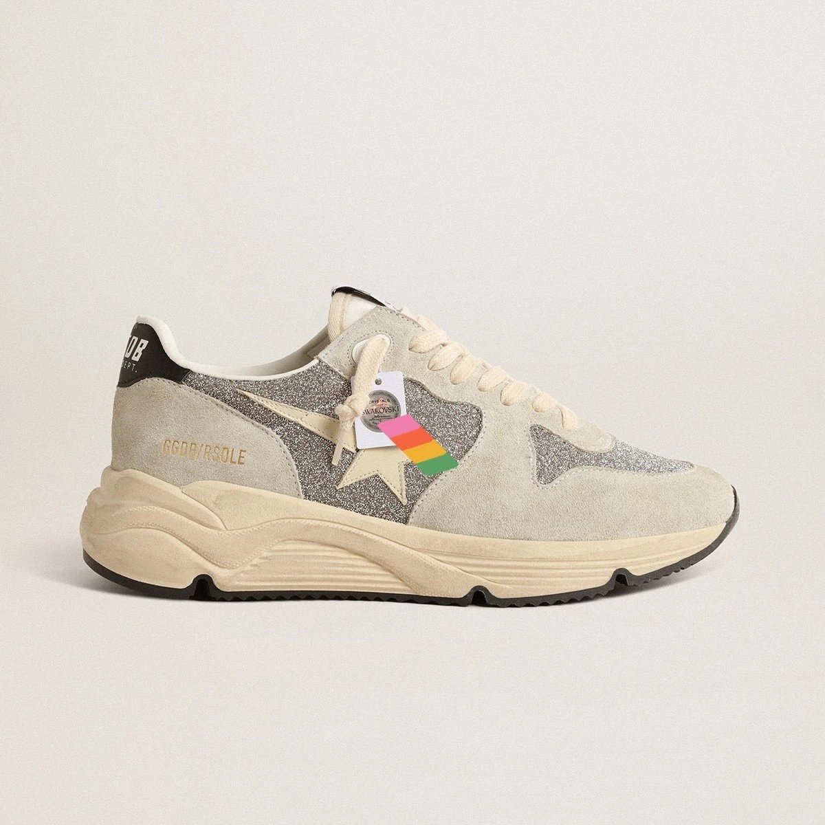 Unbranded Sneakers Distressed star-appliqué chunky — 12