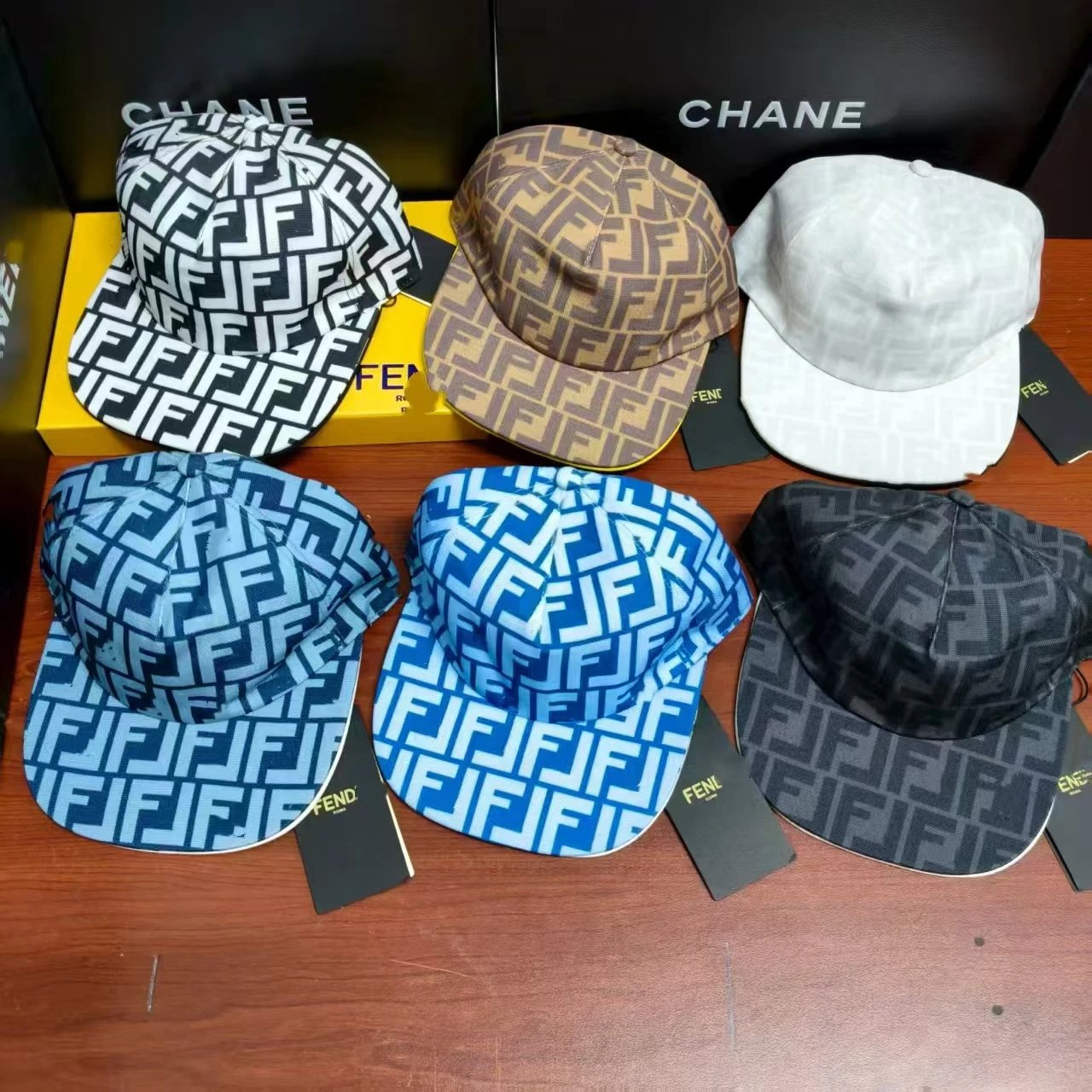 Fendi Hats FF Monogram Baseball Cap product image