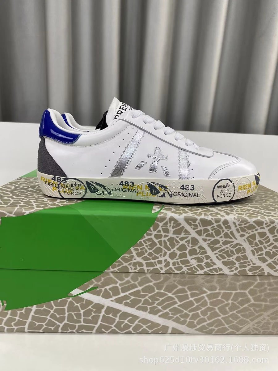 Premiata Sneakers Low-Top Lace-Up with Contrast Logo Appliqué — Figure 6