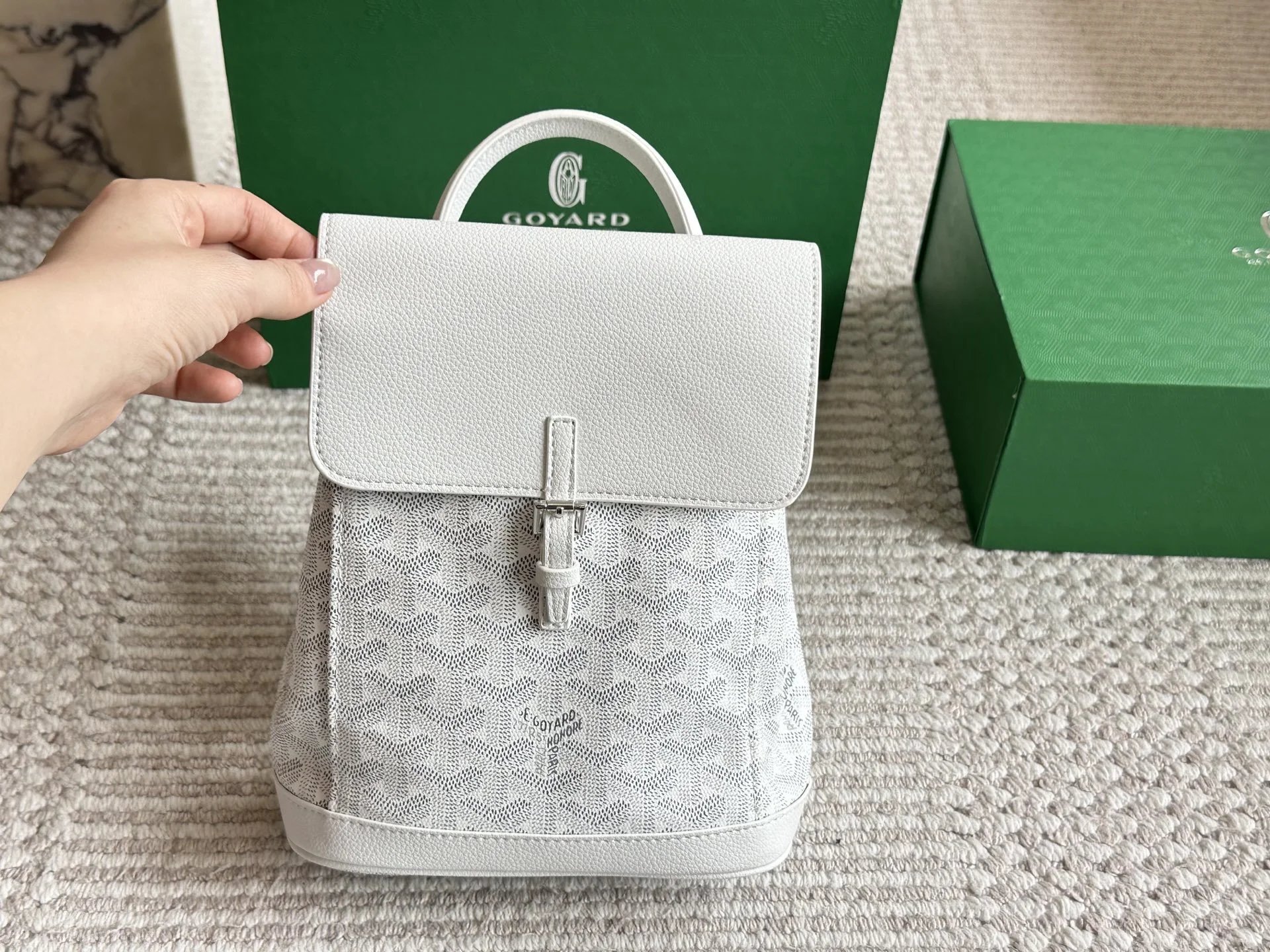 Goyard Backpacks Alpin Mini Backpack — white