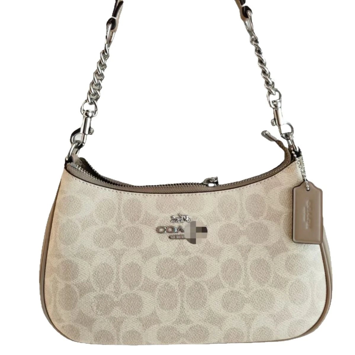 Coach Shoulder Bags Signature canvas chain-strap bag image 5