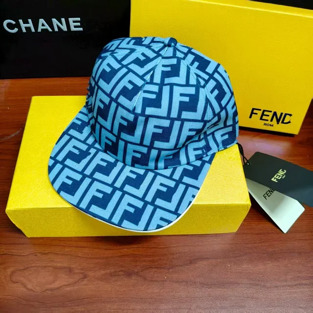 Fendi Hats FF Monogram Baseball Cap product detail image 5