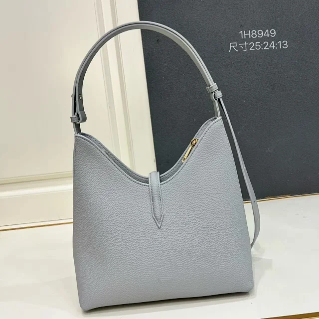 Unbranded Shoulder Bags 1H8949 pebbled hobo bag with adjustable strap and metal clasp product detail image 3