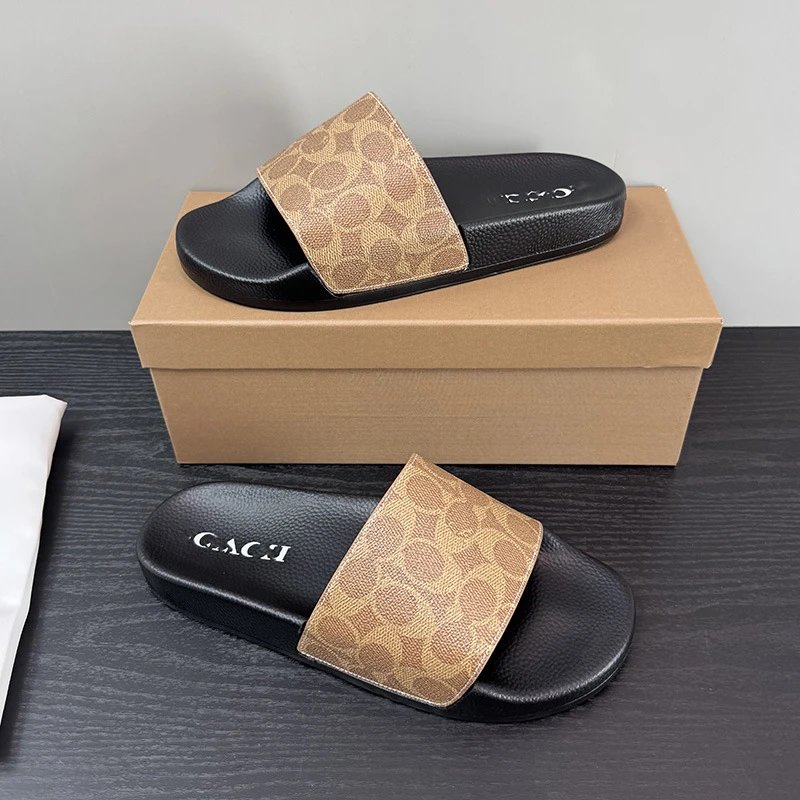 Coach Slippers Monogram Print Slide image 3
