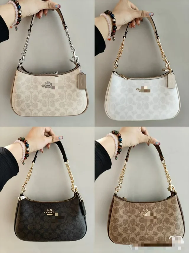 Coach Shoulder Bags Signature canvas chain-strap bag product detail image 1
