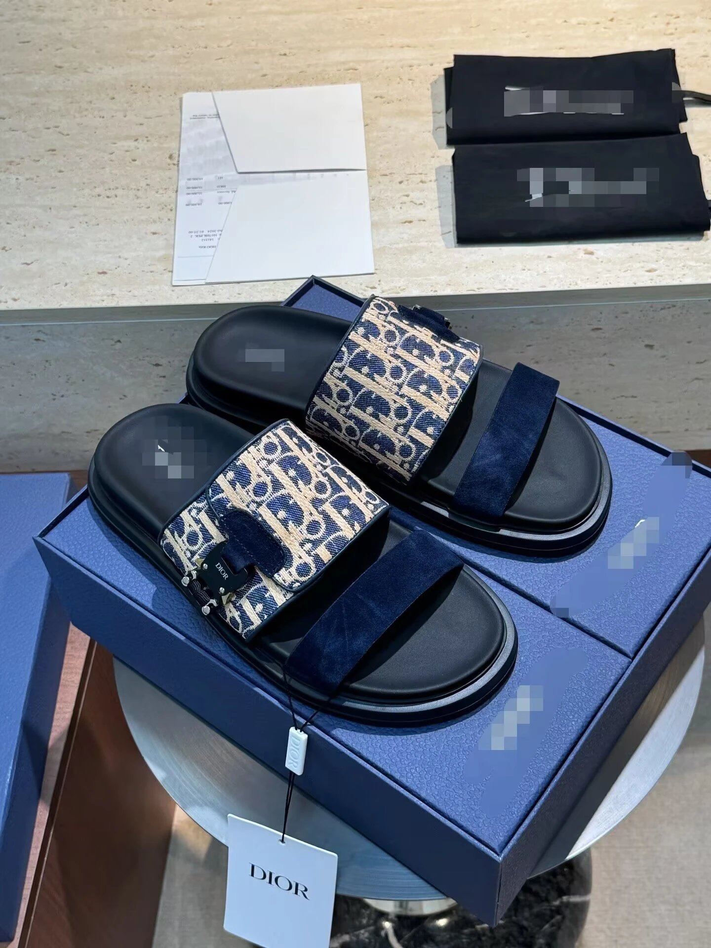 Dior Slippers Oblique Logo Slide — Figure 5