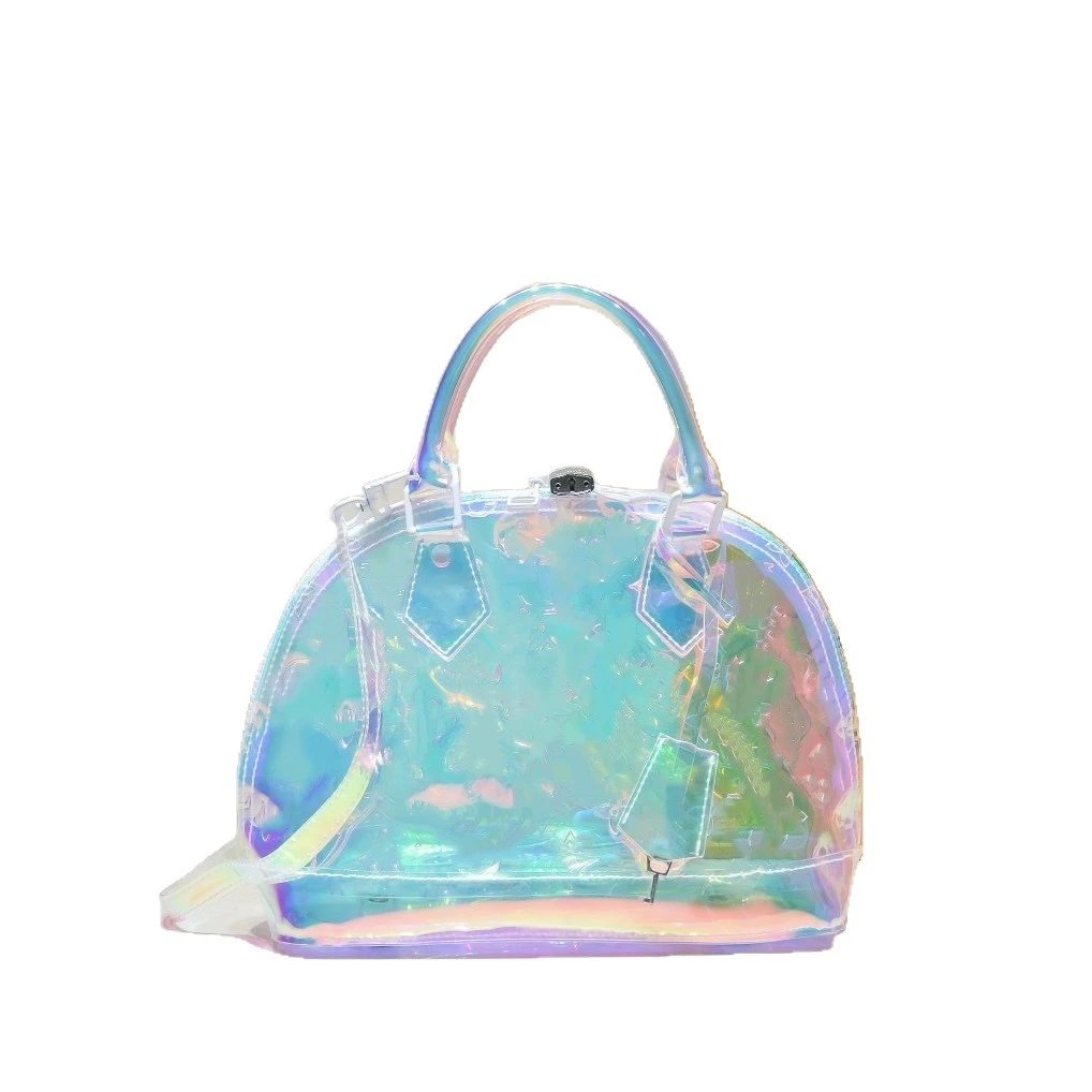 Louis Vuitton Handbags Transparent iridescent monogram top-handle handbag with shoulder strap image 5