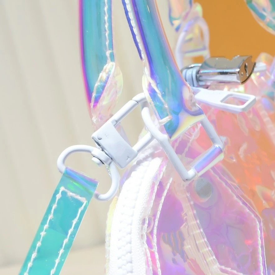 Louis Vuitton Handbags Transparent iridescent monogram top-handle handbag with shoulder strap image 4