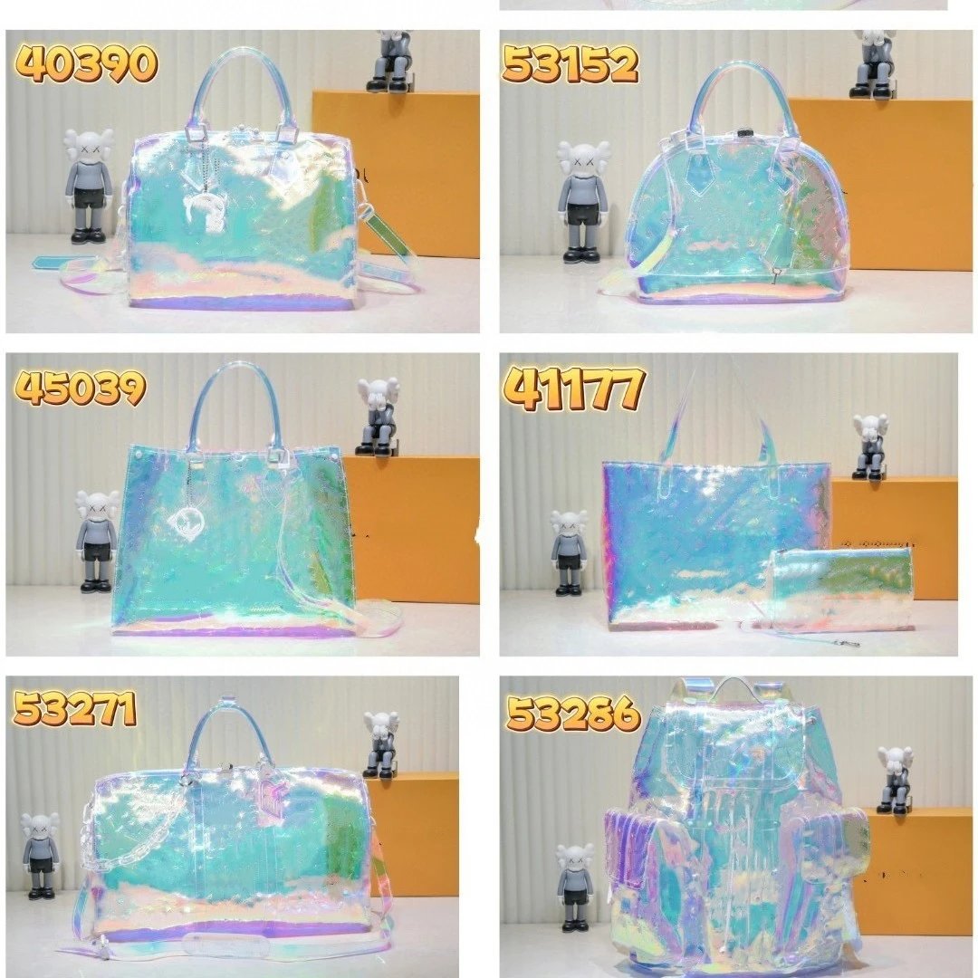 Louis Vuitton Handbags Transparent iridescent monogram top-handle handbag with shoulder strap product image